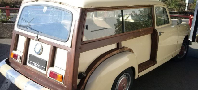 Mercedes-Benz Ponton Woodie: Mystery Car: Wer weiß mehr über diesen rätselhaften Mercedes-Benz Ponton Kombi (Woodie)? 