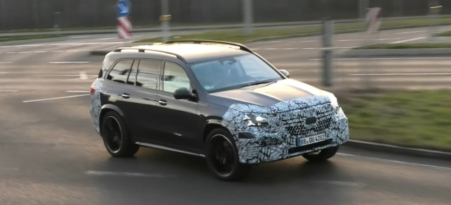 Mercedes Erlkönig erwischt: Spy-Shot-Video:  bewegte Bilder vom Mercedes GLS Facelift II