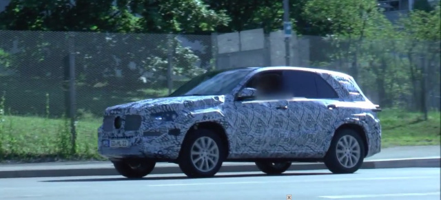 Erlkönig erwischt: Mercedes-Benz GLE 2018: Spy Shot Video: Aktuelle Aufnahmen vom kommenden Mercedes GLE