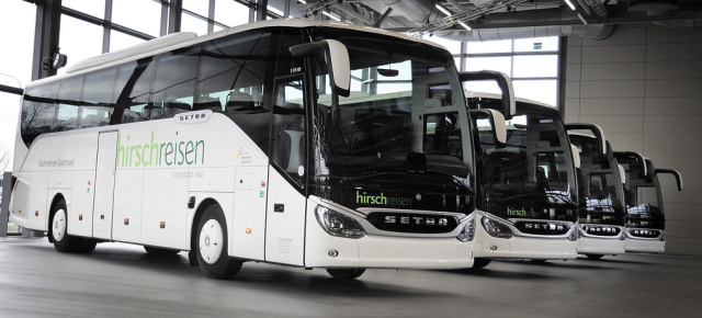 Einmal Setra - immer Setra: Hirsch Reisen leistet sich zum Geburtstag gleich vier neue Busse