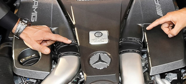Täglich neu: 45 Jahre AMG in 45 Bildern - Bild 28: Unser Bilder-Blog zum 45-jährigen Jubiläum der Performance-Marke AMG - Drei Mann ein Motor