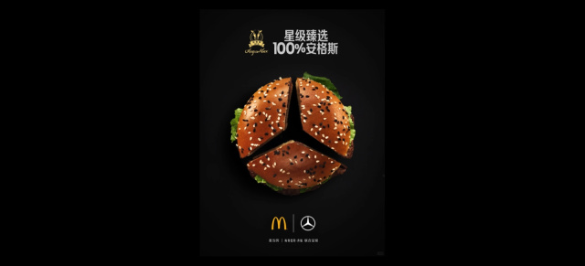 Burger & Benz:  Mercedes und McDonalds machen in China gemeinsame Sache: Fast Food mit Stern
