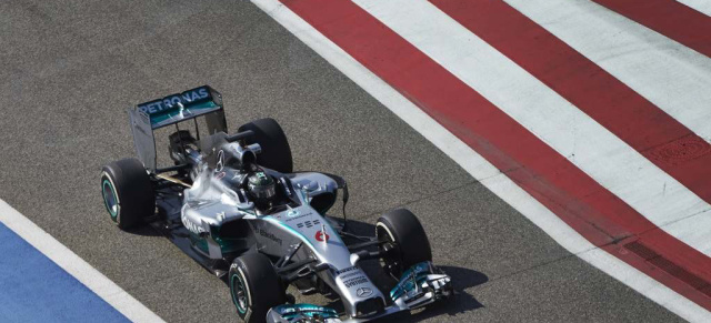 Zwischenbilanz F1-Tests: Mercedes F1 W05 ist am schnellsten: Bei den  Formel 1 Testtagen in Bahrain fuhr Nico Rosberg die schnellste Zeit  aller Fahrer
