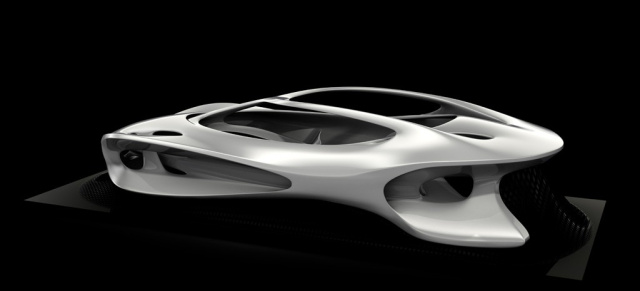 125! Jahre Erfinder des Automobils: 2. Designskulptur im Mercedes-Benz Museum: