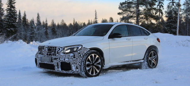 Mercedes-Benz Erlkönig erwischt: Spy Shot: Erste Bilder vom Mercedes-AMG GLC 63 Coupé 2018