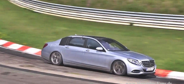 Erlkönig-Video: Mercedes S600 Maybach braust durch die Grüne Hölle: Aktuelles Video von Fahrtests der kommenden S-Klasse Luxusausgabe auf dem Nürburgring