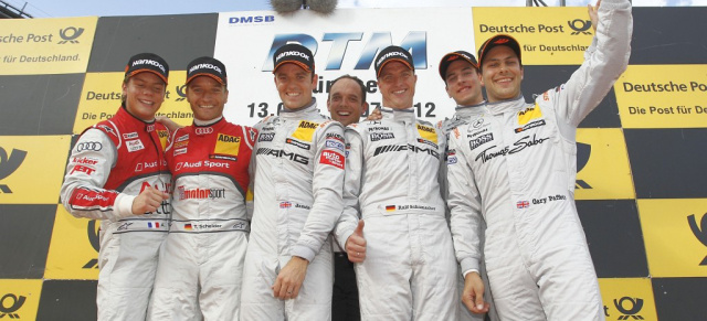 DTM München: Mercedes-Benz ist die erfolgreichste Marke : Im Münchner Olympiastadion holte sich Mercedes Platz 2 und 3 im Einzelwettbewerb am Sonntag sowie Sieg und Platz 3 im Teamwettbewerb am Samstag