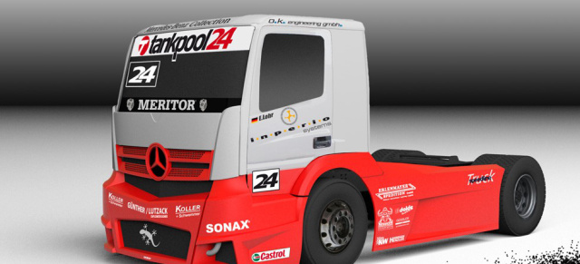 FIA Truck Europameisterschaft: Ellen Lohr startet im Mercedes Renntruck: Neuer Mercedes-Benz Renntruck in Actros Optik