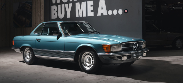 SL Shop präsentiert Rarität: Mercedes-Benz 500 SL (R107) mit erst 42 Meilen